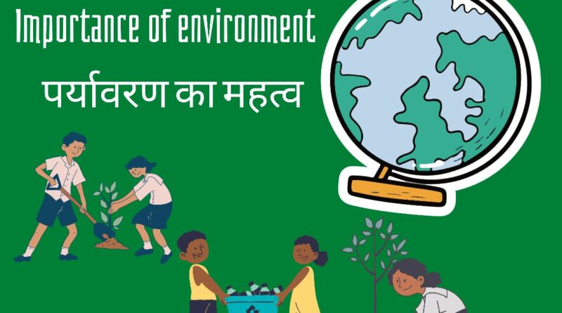 importantance of environment